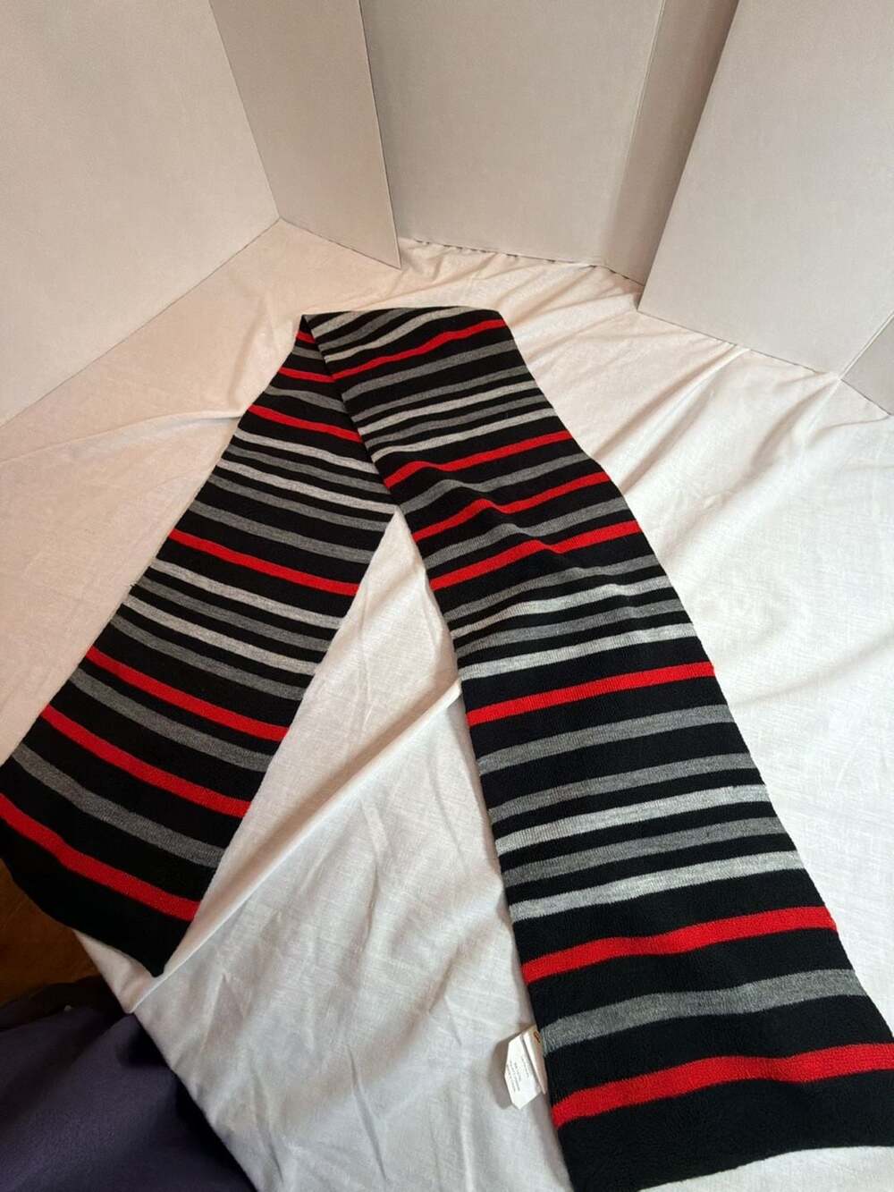 Marvel Spider-Man Striped Knit Scarf OSFM